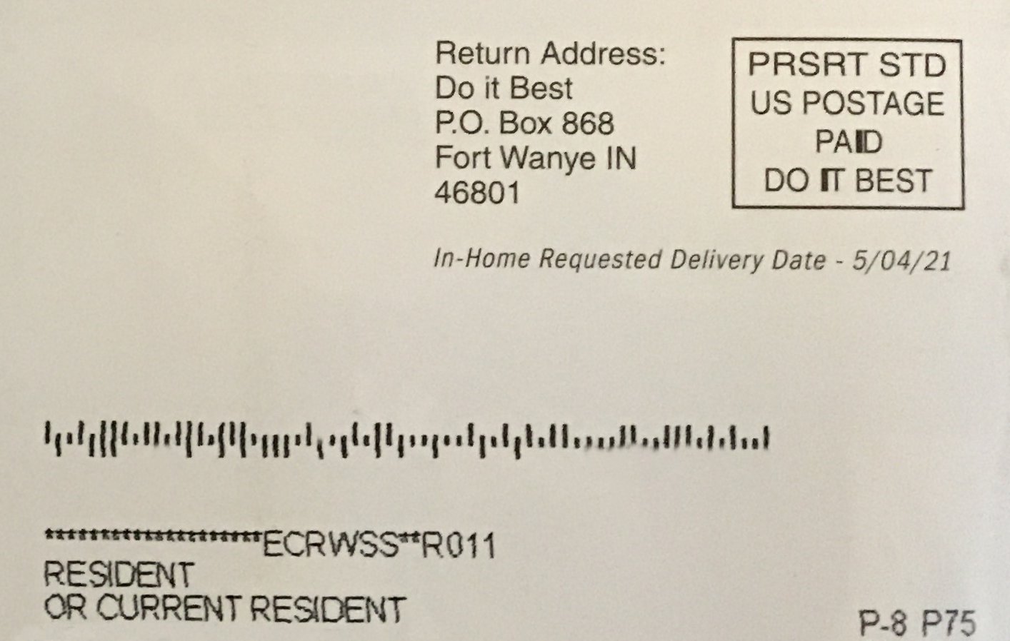 how to send letters back to sender